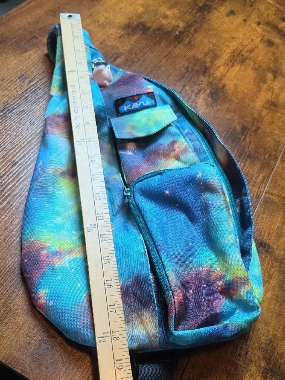 KAVU | Galaxy Sling Backpack Crossbody Outdoor Travel Bag Organizer Blue Multi
